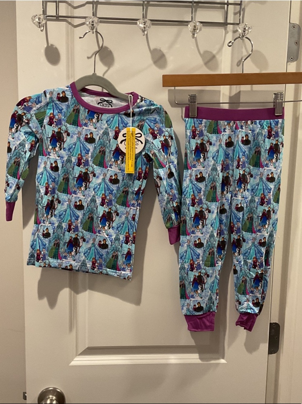 Frozen Bamboo Pajama Set size 7-8 NWT